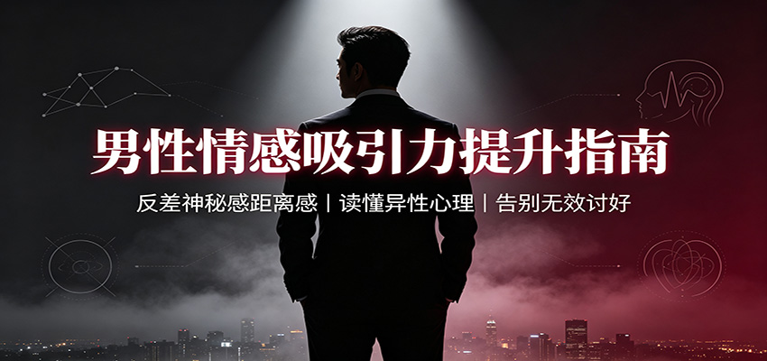 男性情感吸引力提升指南：反差神秘感距离感，读懂异性心理，告别无效讨好-课程网