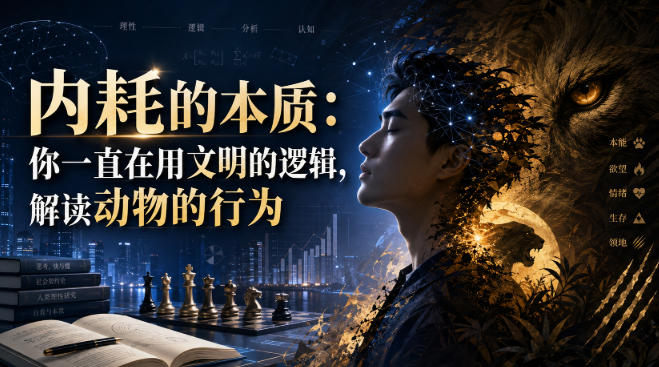 付费文章：内耗的本质：你一直在用文明的逻辑，解读动物的行为-课程网