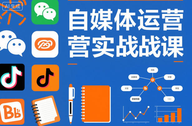 自媒体运营实战课，掌握一套系统的自媒体运营底层方法论，成为优秀的内容创作者-课程网