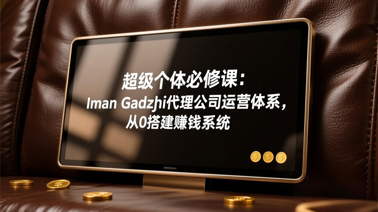 超级个体必修课：Iman Gadzhi代理公司运营体系，从0搭建赚钱系统-课程网
