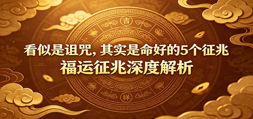 付费文章：《看似是诅咒，其实是命好的5个征兆》福运征兆深度解析-课程网