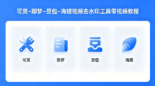 可灵–即梦–豆包–海螺视频去水印工具带视频教程-课程网