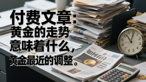 付费文章：黄金的走势意味着什么，如何看待黄金最近的调整-课程网