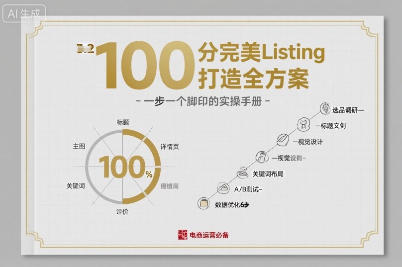 100分完美Listing打造全方案，想要完美listing必须是需要一步一个脚印的-课程网