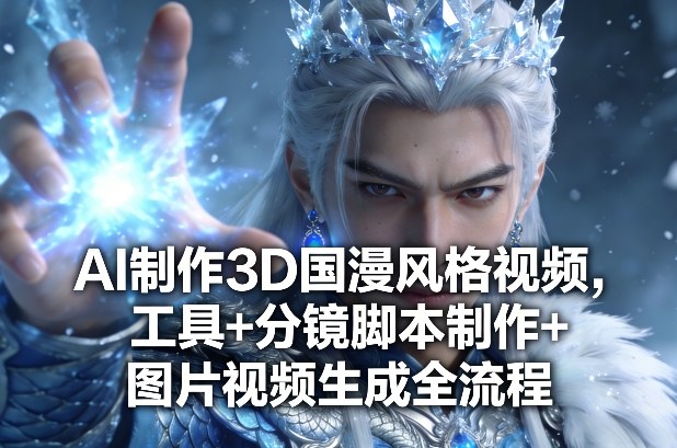 AI制作3D国漫风格视频，工具+分镜脚本制作+图片视频生成全流程-课程网