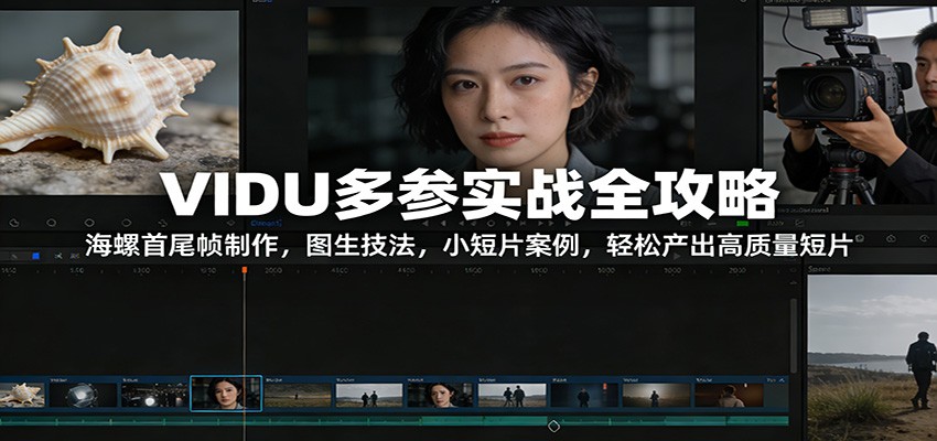VIDU多参实战全攻略：海螺首尾帧制作，图生技法，小短片案例，轻松产出高质量短片-课程网