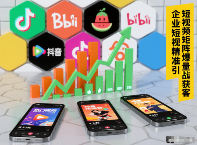 企业短视频精准引流矩阵获客，短视频矩阵爆量战法-课程网