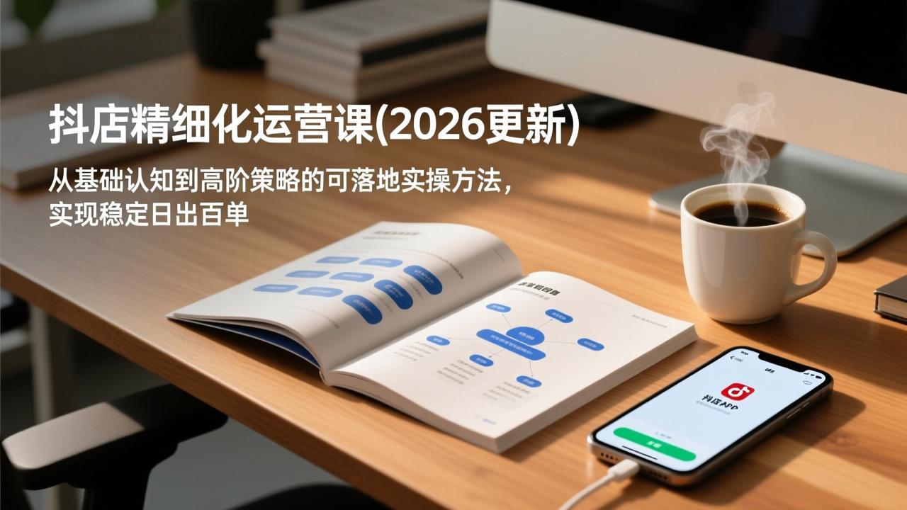 抖店精细化运营课(2026更新-课程网