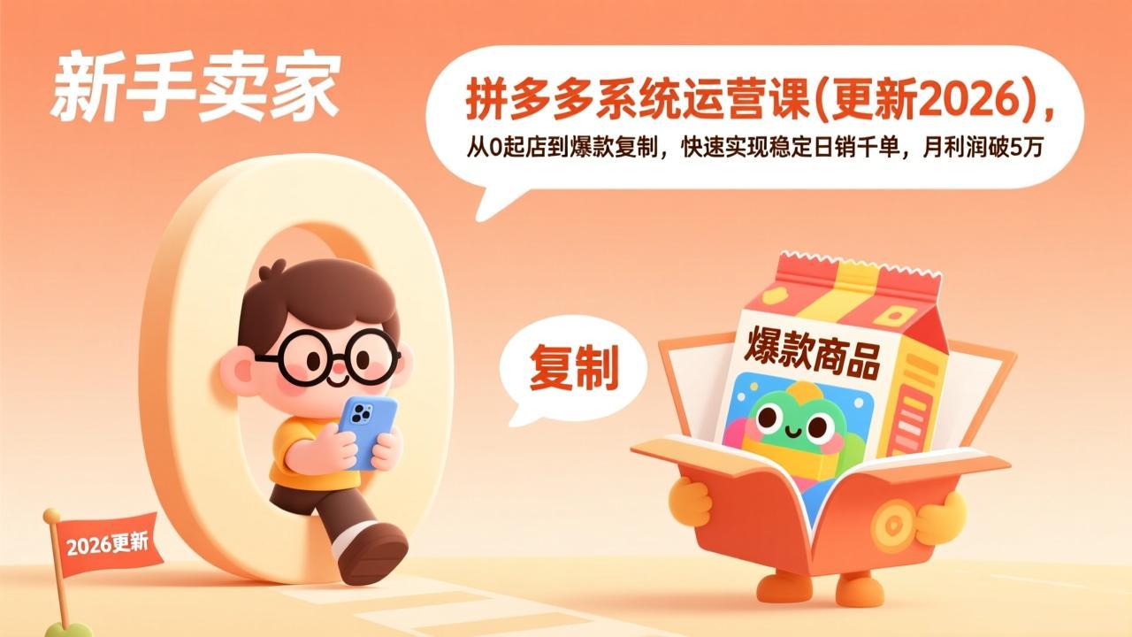 拼多多系统运营课(更新2026-课程网