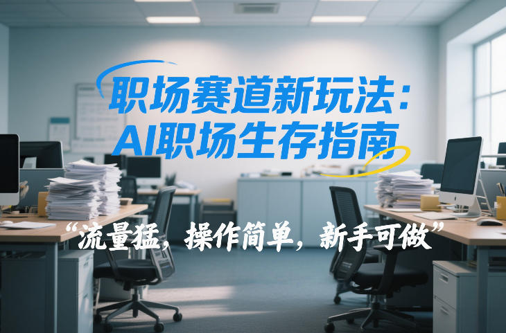 职场赛道新玩法：AI职场生存指南，流量猛，操作简单，新手可做-课程网