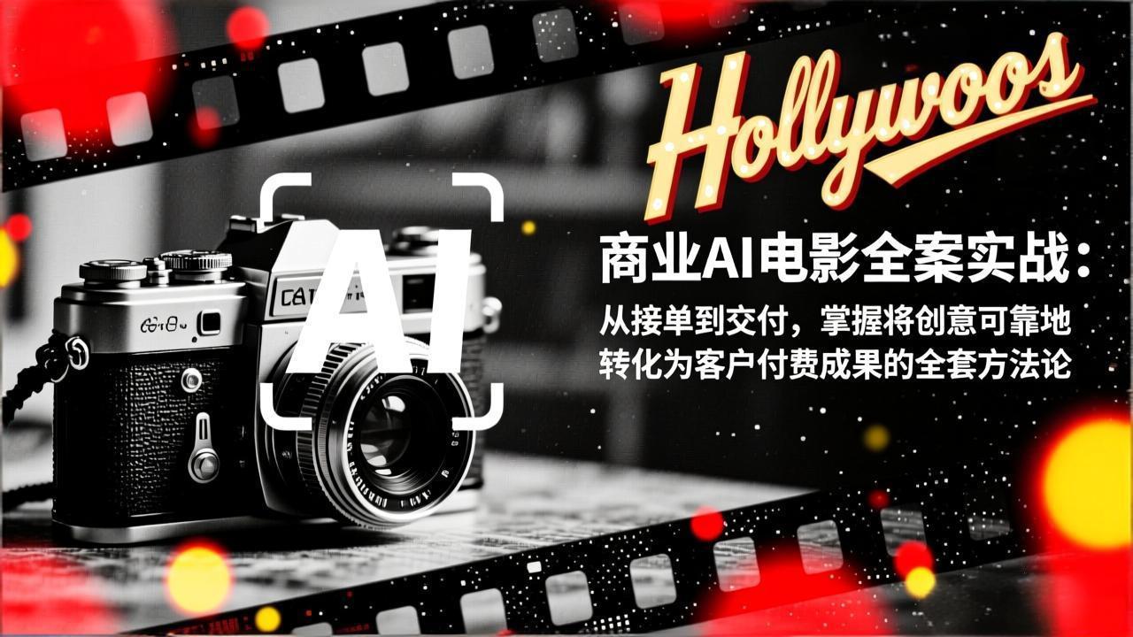 商业AI电影全案实战：从接单到交付，掌握将创意可靠地转化为客户付费成果的全套方法论-课程网