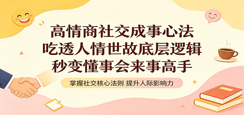 高情商社交成事心法：吃透人情世故底层逻辑，秒变懂事会来事高手-课程网