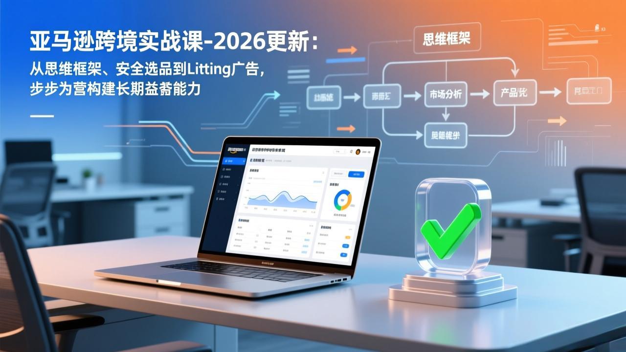 亚马逊跨境实战课-2026更新：从思维框架、安全选品到Listing广告，步步为营构建长期盈利能力-课程网