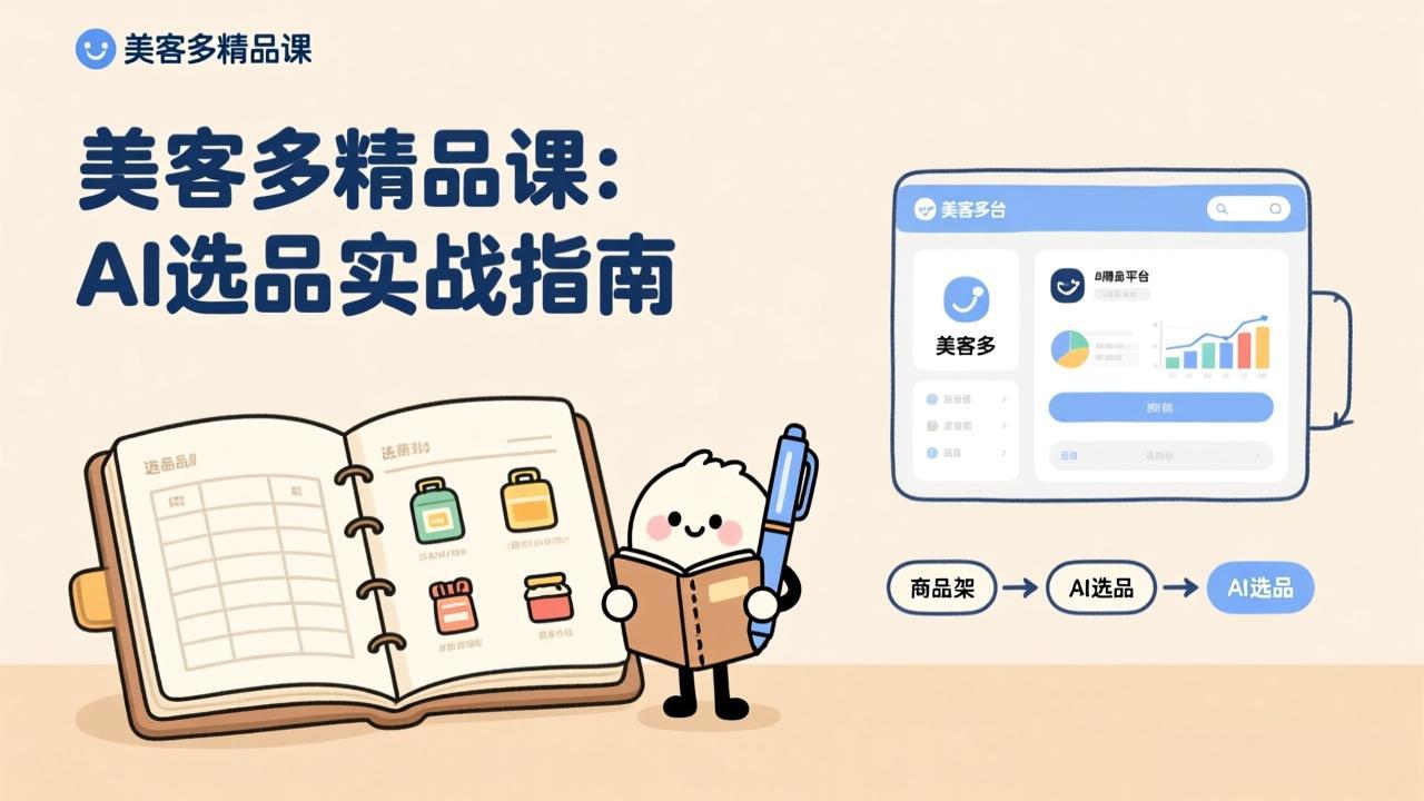 AI+美客多精品课，工具实操、数据选品、AI优化，新手也能快速上手，月入5000+美元-课程网