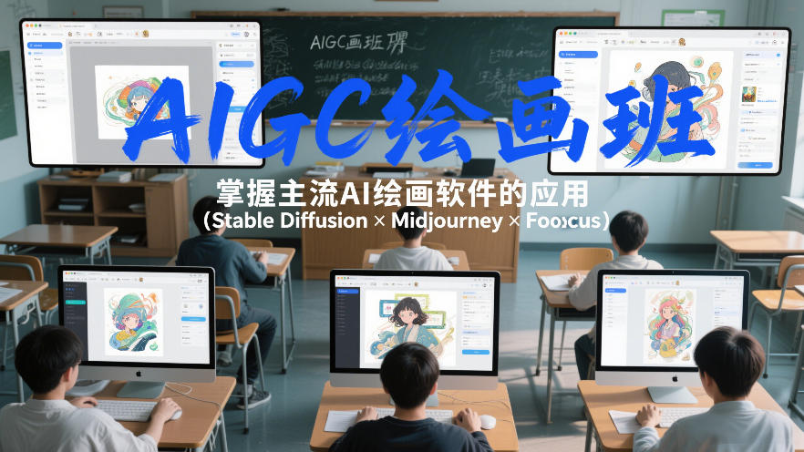 AIGC绘画班，掌握主流Ai绘画软件的应用（Stable Diffusion x Midjourney x Fooocus）-课程网