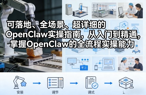 可落地、全场景、超详细的OpenClaw实操指南，从入门到精通，掌握OpenClaw的全流程实操能力-课程网