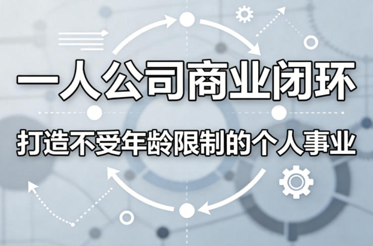 一人公司商业闭环，打造一份不受年龄限制的个人事业-课程网
