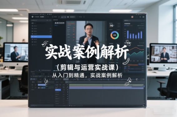 剪辑与运营实战课，从入门到精通，实战案例解析（更新2026）-课程网