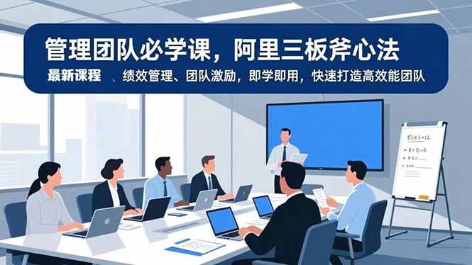 管理团队必学课，阿里三板斧心法、绩效管理、团队激励，即学即用，快速打造高效能团队-课程网