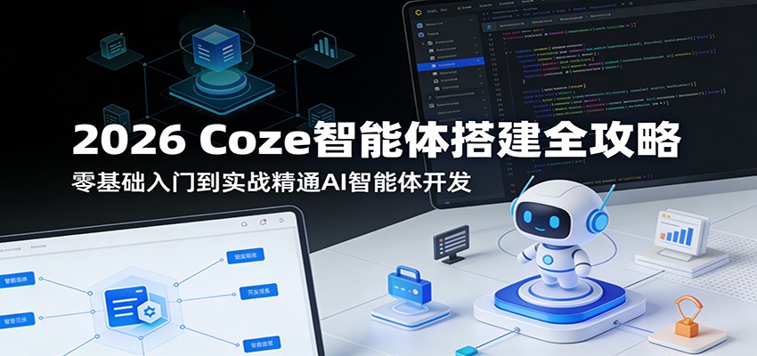 2026 Coze智能体搭建全攻略：零基础入门到实战精通AI智能体开发-课程网