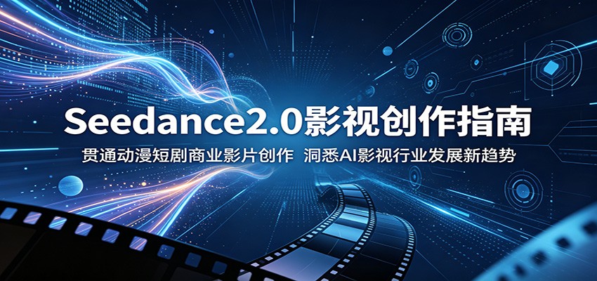 Seedance2.0影视创作指南：贯通动漫短剧商业影片创作，洞悉AI影视行业发展新趋势-课程网