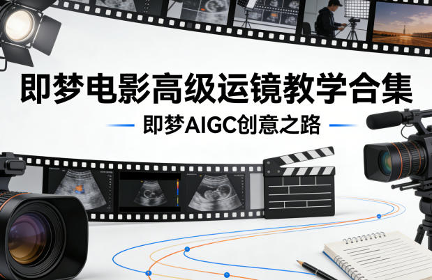 即梦电影高级运镜教学合集，即梦AIGC创意之路-课程网