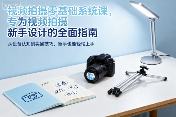 视频拍摄零基础系统课，专为视频拍摄新手设计的全面指南-课程网