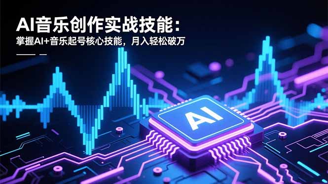 AI音乐创作实战技能：掌握AI+音乐起号核心技能，月入轻松破万-课程网