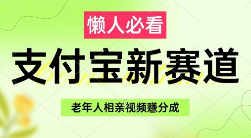 支付宝新赛道，利用老年人相亲视频，挣分成收益，轻松月入过W，操作简单-课程网