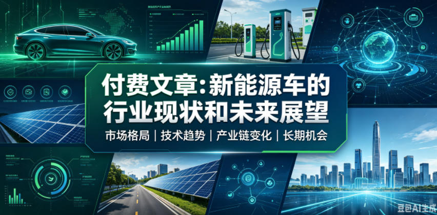 付费文章：新能原车的行业现状和未来展望-课程网