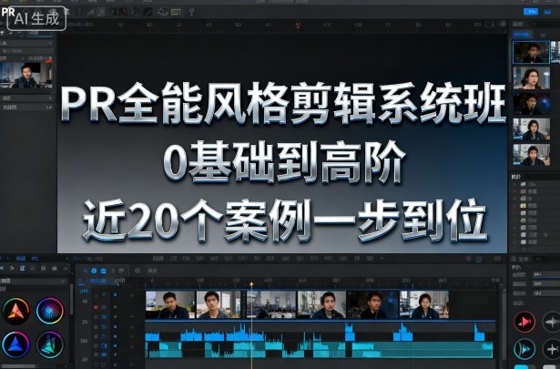 PR全能风格剪辑系统班，0基础到高阶，近20个案例一步到位-课程网