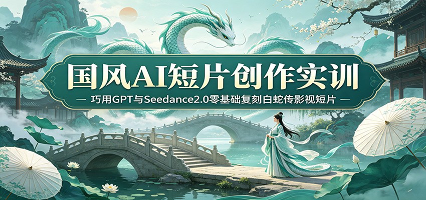 国风AI短片创作实训：巧用GPT与Seedance2.0零基础复刻白蛇传影视短片-课程网